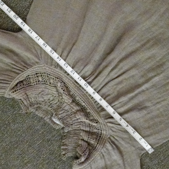 🖤Lin Nature🖤 - Gray/Taupe Linen Peasant Dress - Picture 8 of 9